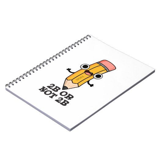 2B Of Niet 2B Grappige Shakespeare Potlood Grappen Notitieboek (Linkerzijde)