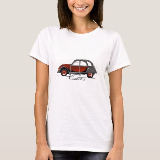 2CV Citroen Charleston T-shirt (Voorkant)
