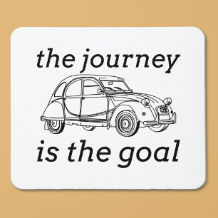 2CV Deux Chevaux De reis is het doel Muismat