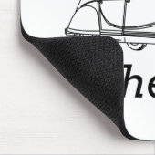 2CV Deux Chevaux De reis is het doel Muismat (Hoek)