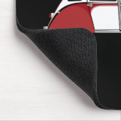 2CV Deux Chevaux Dolly Oldtimer Rood Muismat (Hoek)