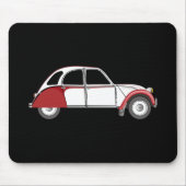 2CV Deux Chevaux Dolly Oldtimer Rood Muismat (Voorkant)