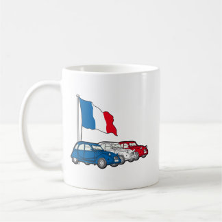 2CV Deux Chevaux Franse Tricolore Vlag Koffiemok