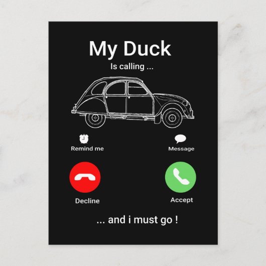 2CV Deux Chevaux Funny Smartphone Briefkaart (Voorkant)