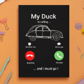 2CV Deux Chevaux Funny Smartphone Briefkaart