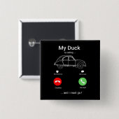 2CV Deux Chevaux Funny Smartphone Briefkaart Vierkante Button 5,1 Cm (Voorkant /achterkant)