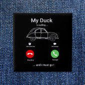 2CV Deux Chevaux Funny Smartphone Briefkaart Vierkante Button 5,1 Cm