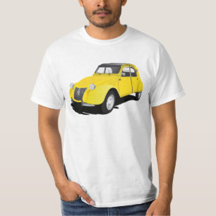2CV (deux chevaux) geel T-shirt