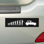 2CV Deux Chevaux Grappige Evolutietheorie Bumpersticker (Op auto)