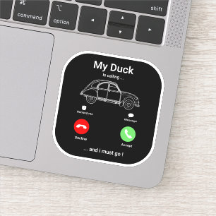 2CV Deux Chevaux Grappige Smartphone Sticker