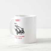 2CV Deux Chevaux Hippie Waarschuwing Koffiemok (Voorkant links)