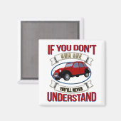 2CV Deux Chevaux Oldtimer Je zult het nooit begrij Magneet (Voorkant / Achterkant)