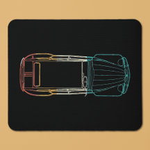 2cv Deux Chevaux Rainbow Blauwdruk