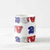 2CV Deux Chevaux Rood Wit Blauw Franse vlag Koffiemok (Center)