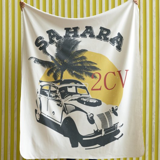 2cv Deux Chevaux Sahara Offroad Oldtimer Fleece Deken
