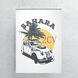 2cv Deux Chevaux Sahara Offroad Oldtimer Poster
