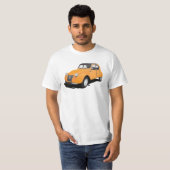 2CV (deux chevaux), sinaasappel T-shirt (Voorkant volledig)