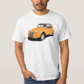 2CV (deux chevaux), sinaasappel T-shirt (Voorkant)