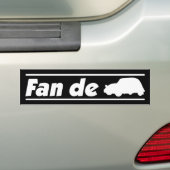 2CV Fan de Ente Deux Chevaux Silhouette Bumpersticker (Op auto)