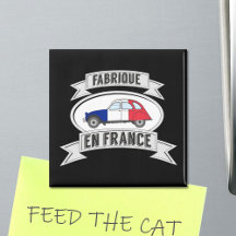 2CV Franse vlag Badge Vervaardigd in Frankrijk