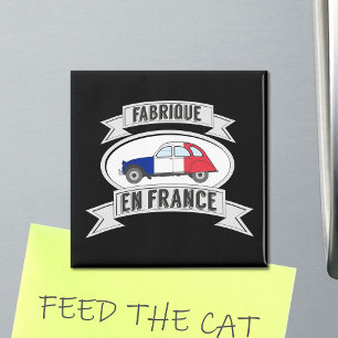 2CV Franse vlag Badge Vervaardigd in Frankrijk Magneet
