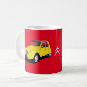 2CV geel - doe-het-zelf mok (Voorkant links)