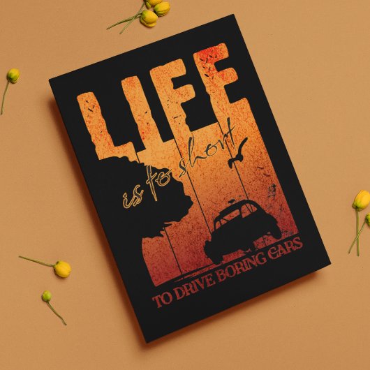 2CV Oldtimer Life is te kort om saaie auto's te ri Briefkaart