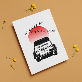2CV Oldtimer Sunset - De reis is het doel Briefkaart