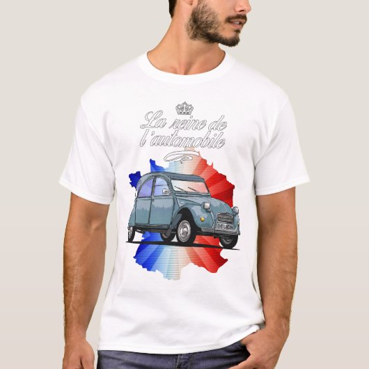 2CV Reine de l'Auto T-shirt (Voorkant)