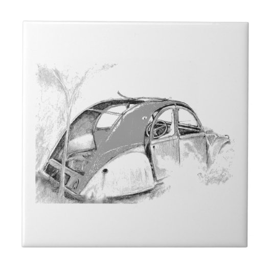 2cv tegeltje (Voorkant)