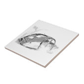 2cv tegeltje (Zijkant)