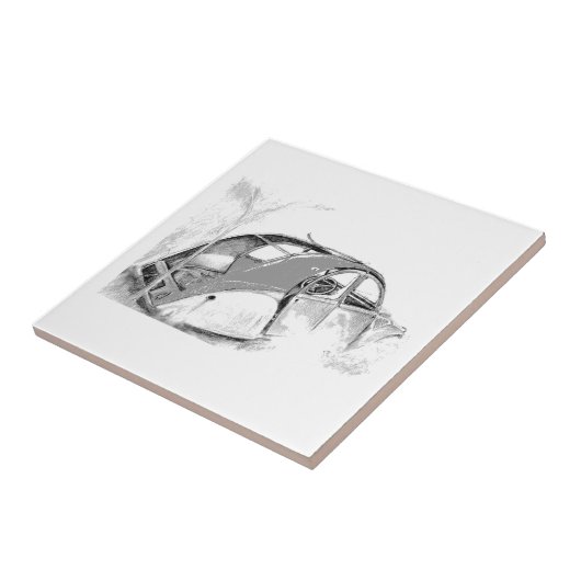 2cv tegeltje (Zijkant)