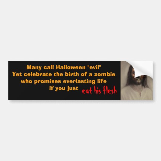 2d2ars5, Velen noemen Halloween "kwaad" Toch beroe Bumpersticker (Voorkant)