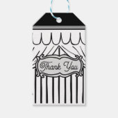 2D Birthday Party Comic Style Hartelijk dank Cadeaulabel (Voorkant)