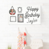 2D Birthday Party Comic Style Spandoek (Insitu)