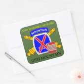 2D BN 15TH FIELD ARTILLERY 10TH MOUNTAIN STICKERS (Envelop)