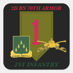 2D BN 70E PANTSERING 1E INFANTERIE STICKERS