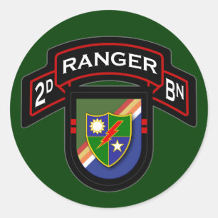 2d BN, 75e Ranger Regiment - Luchtvaart Ronde Sticker