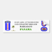 2D BN (ABN) 187E INFANTRY Bumpersticker (Voorkant)