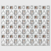 2D Comic Style Afbeelding Lijst Cadeaupapier (Vlak)