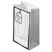 2D Comic Style Party Klein Cadeauzakje (Voorkant Gekanteld)