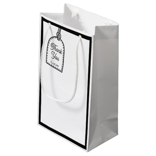 2D Comic Style Party Klein Cadeauzakje (Achterkant Gekanteld)