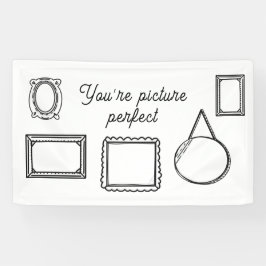 2D Comic Style Photo Booth Achtergrond  Spandoek