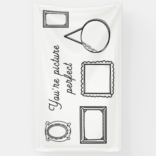 2D Comic Style Photo Booth Achtergrond  Spandoek (Verticaal)