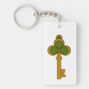 2D Fantasy Vector Magische Sleutel Clip Art Sleutelhanger