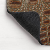 2D Fotostaal van krokodilleder Muismat (Hoek)