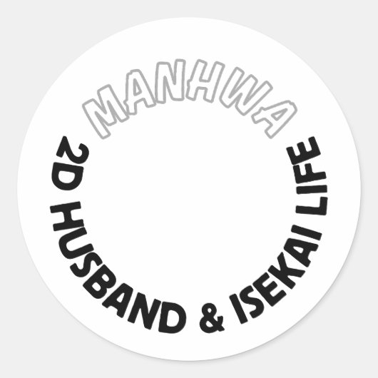 2d husband and isekai life sticker | manhwa sticke (Voorkant)