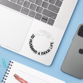 2d husband en isekai life sticker | manhwa sticker (Laptop met iPhone)
