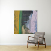 2d illustratie. Aardoliekschilderkunst. Platteland Wandkleed (In Situ (horizontaal))