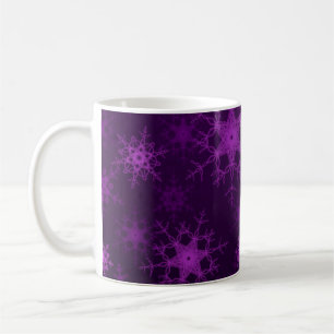 2d illustratie. Abstracte sneeuwvlokken. Heilige C Koffiemok